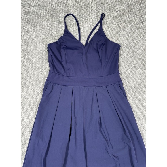 Halara Jumpsuit Womens Large Blue Breezeful Backless Side Zip Wide Leg Resort - Picture 5 of 15